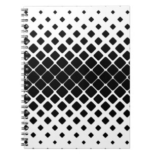 Pattern square rounded diagonal notebook