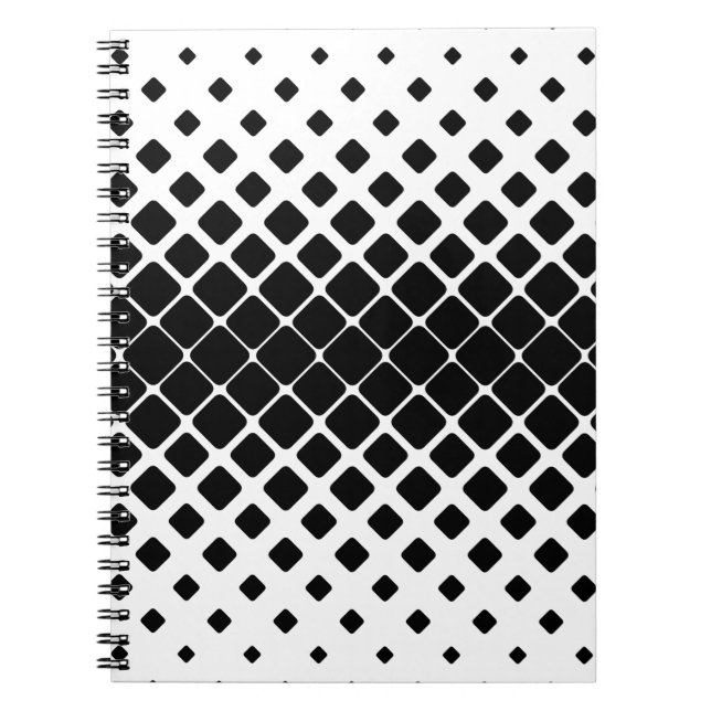 Pattern square rounded diagonal notebook (Front)