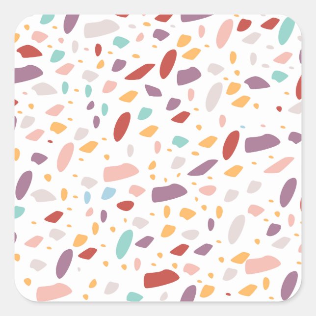 pattern square sticker (Front)