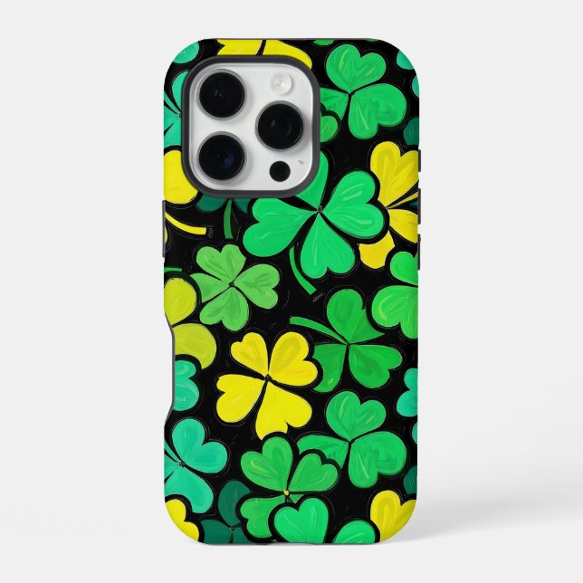 Pattern St. Patrick's Day Clowers  iPhone Case (Back)