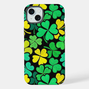Pattern St. Patrick's Day Clowers  iPhone 15 Plus Case