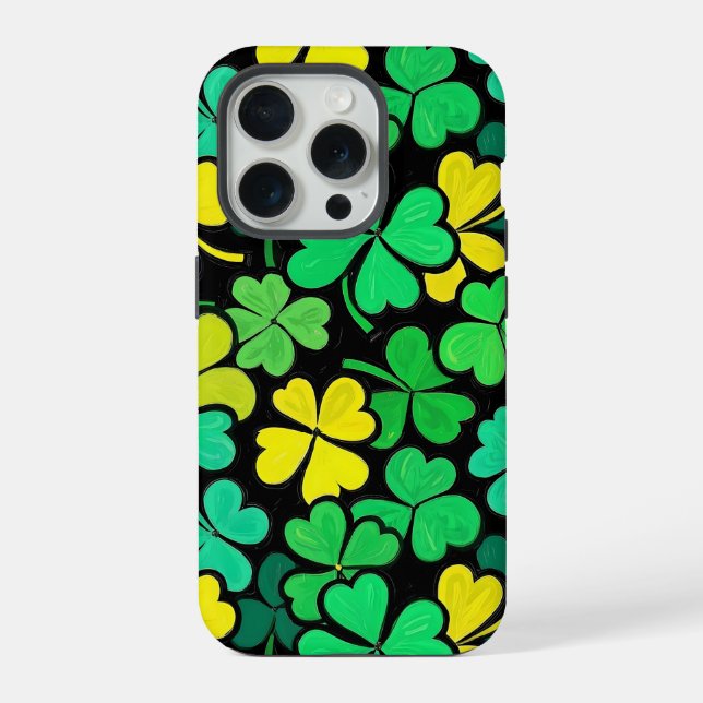 Pattern St. Patrick's Day Clowers  iPhone Case (Back)