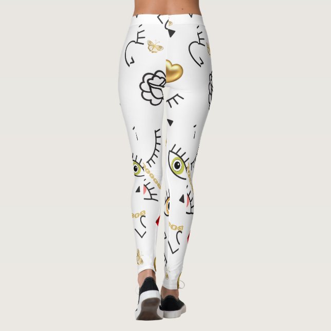 PATTERN   STYLE DESIGN LEGGINGS (Back)