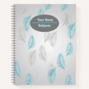 Pattern style leaves Notebook