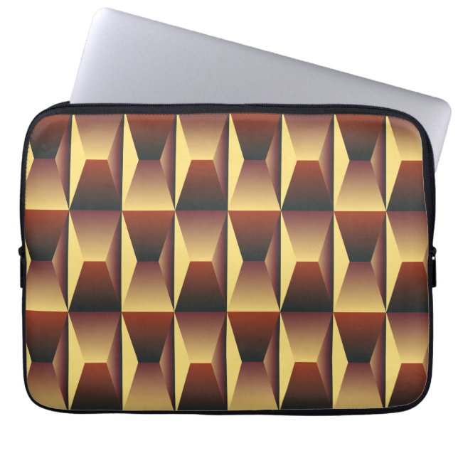 Pattern Stylish Fashion- Geometric Modern Elegant Laptop Sleeve (Front)