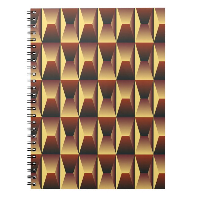 Pattern Stylish Fashion- Geometric Modern Elegant  Notebook (Front)
