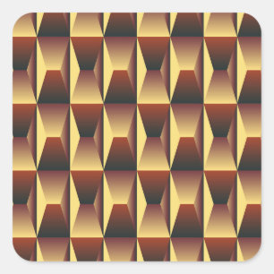 Pattern Stylish Fashion- Geometric Modern Elegant Square Sticker