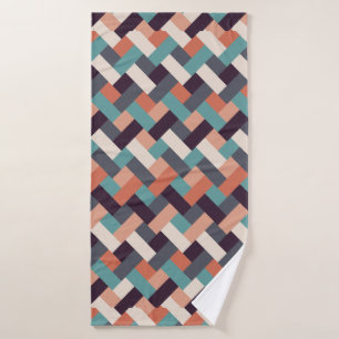 Pattern Stylish Fashion- Geometric Modern Vintage Bath Towel