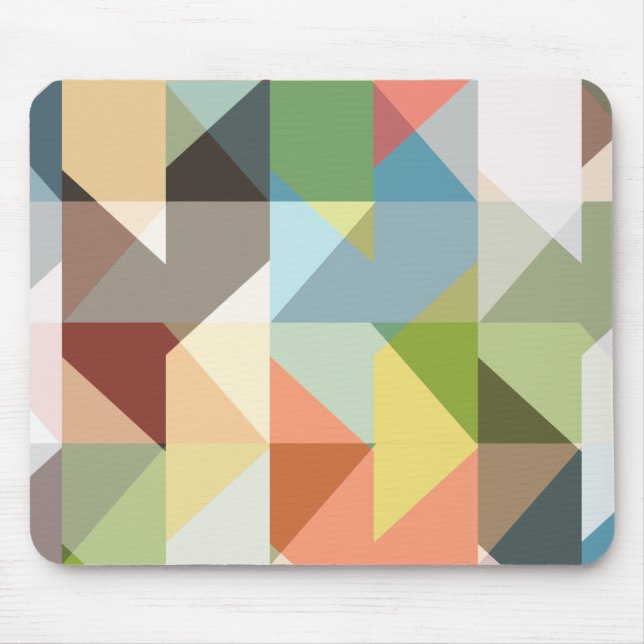 Pattern Stylish Fashion Geometric Vintage Mouse Pad (Front)