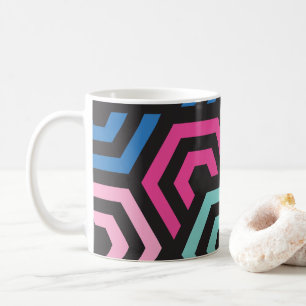 Pattern Stylish Modern- Fashion Geometric colourfu Coffee Mug