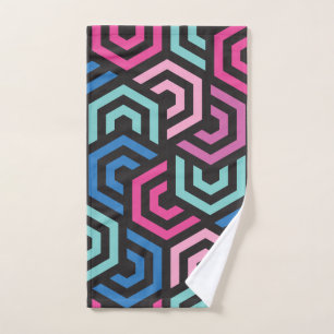 Pattern Stylish Modern- Fashion Geometric colourfu Hand Towel