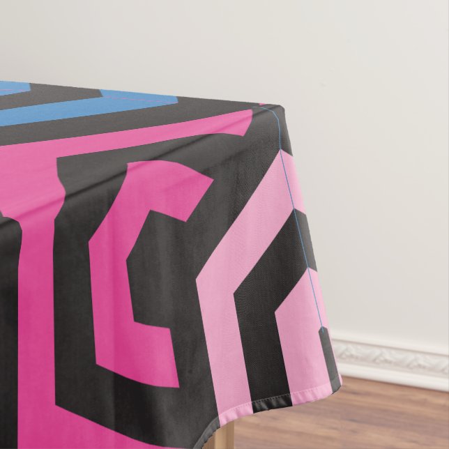 Pattern Stylish Modern- Fashion Geometric colourfu Tablecloth (In Situ)