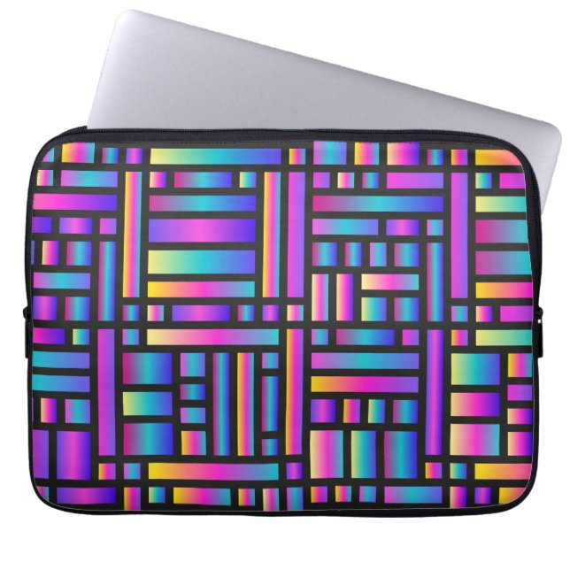 Pattern Stylish Modern- Fashion Geometric Tartan Laptop Sleeve