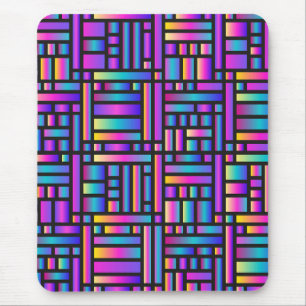 Pattern Stylish Modern- Fashion Geometric Tartan Mouse Pad