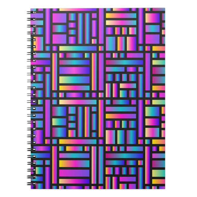 Pattern Stylish Modern- Fashion Geometric Tartan  Notebook (Front)