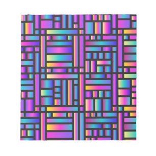Pattern Stylish Modern- Fashion Geometric Tartan Notepad