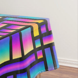 Pattern Stylish Modern- Fashion Geometric Tartan Tablecloth