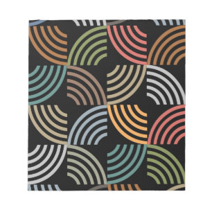 Pattern Stylish Modern- Fashion Geometric Vintage Notepad
