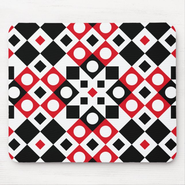 Pattern Stylish Modern Geometric Vintage    Mouse Pad (Front)