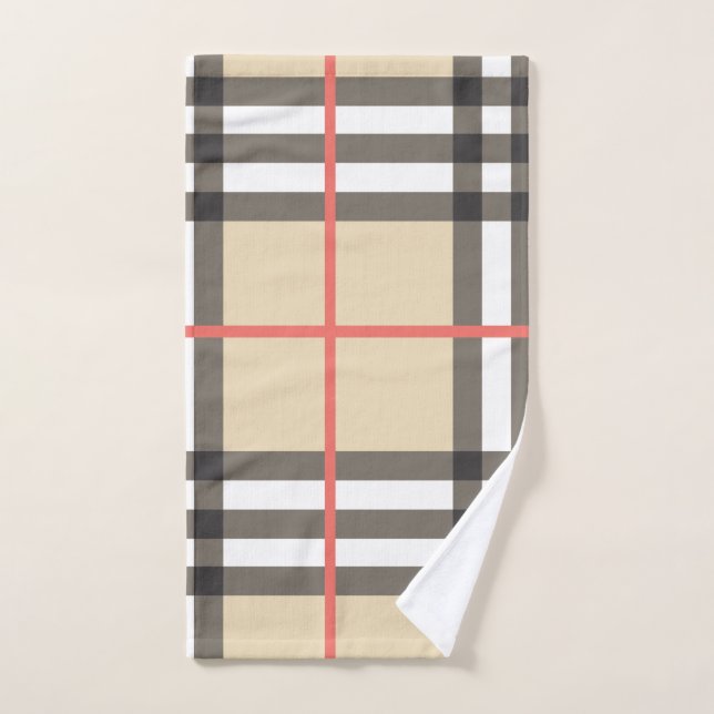 Pattern Stylish Scottish Geometric Fashion  Hand Towel (Hand Towel)