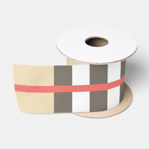 Pattern Stylish Scottish Geometric Fashion Satin Ribbon
