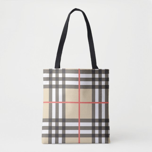 Pattern Stylish Scottish Geometric Fashion     Tote Bag (Front)