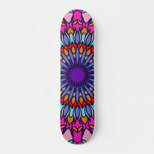 Pattern Summer Fashion Colourful Vintage Trendy Skateboard
