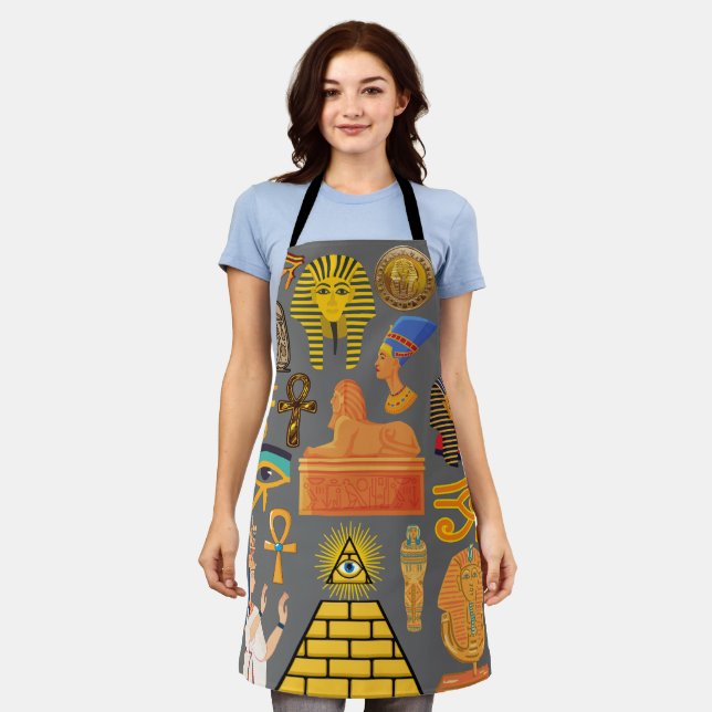 Pattern Symbol Ancient Egyptian Hieroglyphic  Apron (Worn)