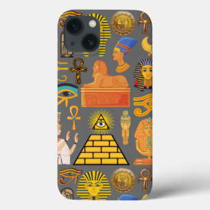 Pattern Symbol Ancient Egyptian Hieroglyphic  iPhone 13 Case