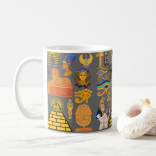 Pattern Symbol Ancient Egyptian Hieroglyphic  Coffee Mug