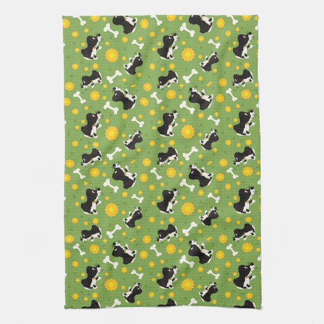 pattern tea towel (Vertical)