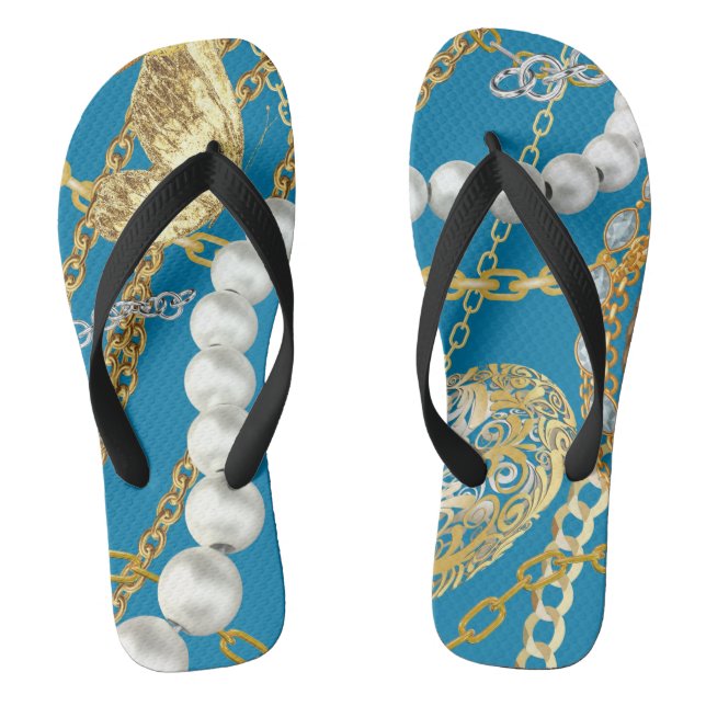 pattern thongs (Footbed)