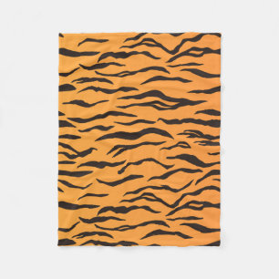 Pattern Tiger Skin Stripes Fleece Blanket