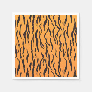 Pattern Tiger Skin Stripes Napkin