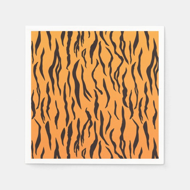 Pattern Tiger Skin Stripes Napkin (Front)