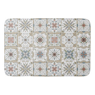 Pattern Tile Mosaic Bath Mat