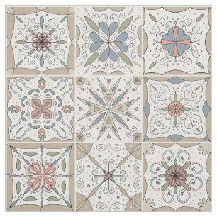 Pattern Tile Mosaic Fabric