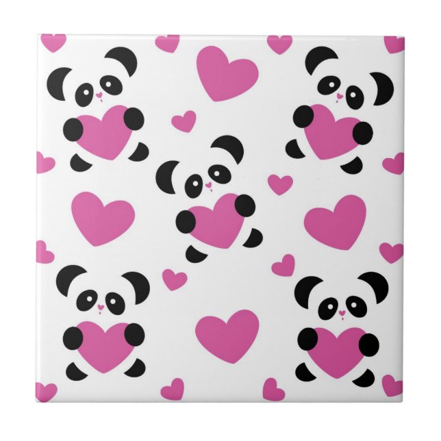 Pattern to the Day of Love Ceramic Tile (Front)