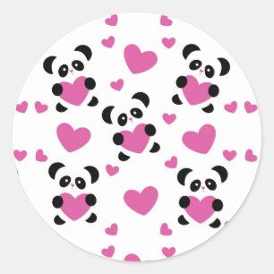 Pattern to the Day of Love Classic Round Sticker