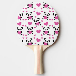 Pattern to the Day of Love Ping Pong Paddle