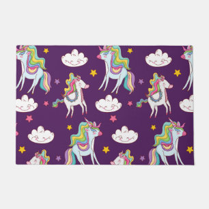 Pattern Unicorn Funny Magic Horse Doormat