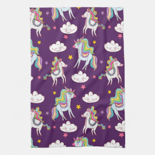 Pattern Unicorn Funny Magic Horse          Tea Towel