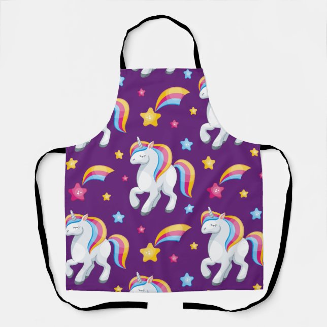 Pattern Unicorn Magic Horse Cute     Apron (Front)