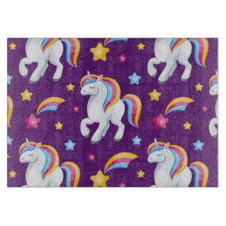 Pattern Unicorn Magic Horse Cute Cutting Board