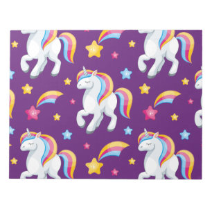 Pattern Unicorn Magic Horse Cute Notepad