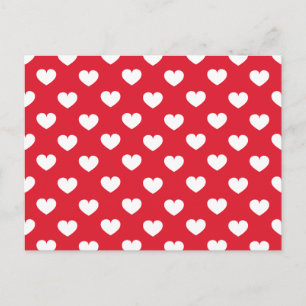 Pattern Valentine Background With Hearts Love Holiday Postcard