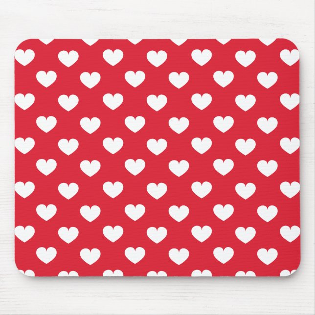 Pattern Valentine Background With Hearts Love      Mouse Pad (Front)