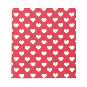Pattern Valentine Background With Hearts Love Notepad