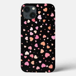 Pattern Valentine`s 2023 Background With Heart   iPhone 13 Case