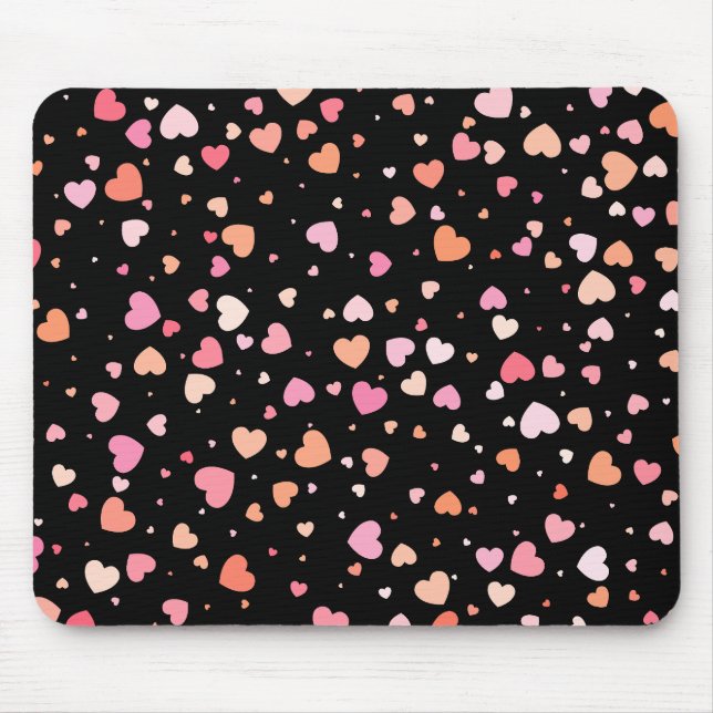 Pattern Valentine`s 2023 Background With Heart     Mouse Pad (Front)